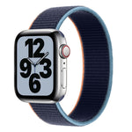 Cinturino di ricambio in nylon a giro singolo, misura: L 165 mm per Apple Watch Series 6 e SE e 5 e 4 44 mm / 3 e 2 e 1 42 mm, L 165mm 44mm / 42mm