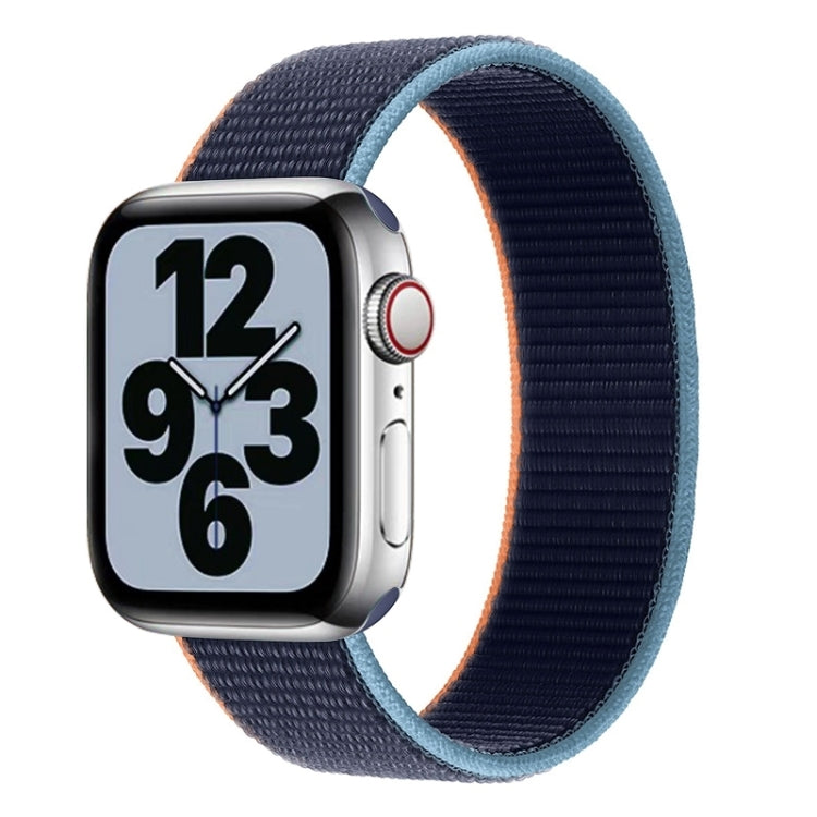 Cinturino di ricambio in nylon a giro singolo, misura: L 165 mm per Apple Watch Series 6 e SE e 5 e 4 44 mm / 3 e 2 e 1 42 mm, L 165mm 44mm / 42mm