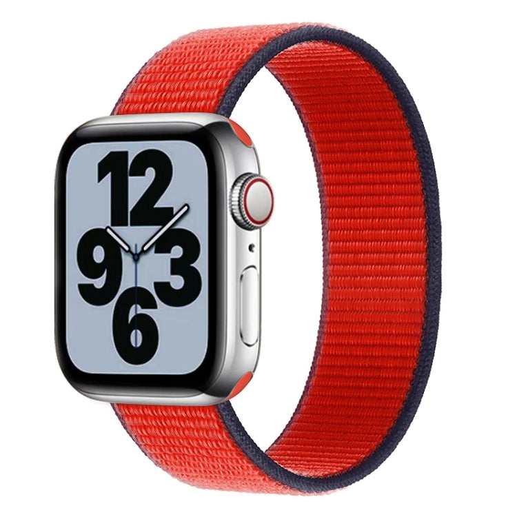 Cinturino di ricambio in nylon a giro singolo, misura: L 165 mm per Apple Watch Series 6 e SE e 5 e 4 44 mm / 3 e 2 e 1 42 mm, L 165mm 44mm / 42mm