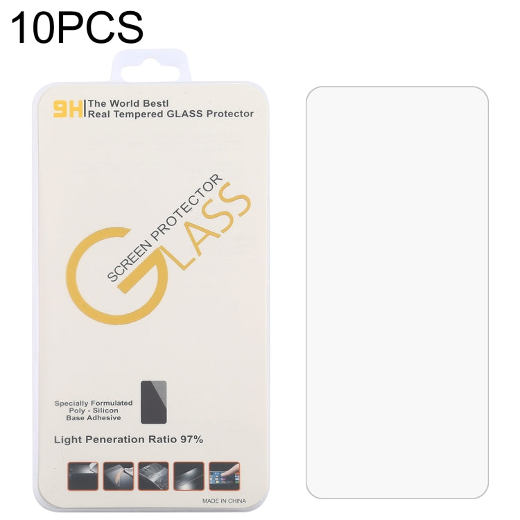 10 pellicole in vetro temperato da 0,26 mm 9H 2,5D, For AGM X5 (10 PCS), For Nokia C01 Plus (10 PCS), For Blackview BL5000 Dual (10 PCS), For Nokia XR20 (10 PCS), For CAT S42 H+ (10 PCS), For Cubot Max 3 (10 PCS), For Doogee V10 5G (10 PCS)