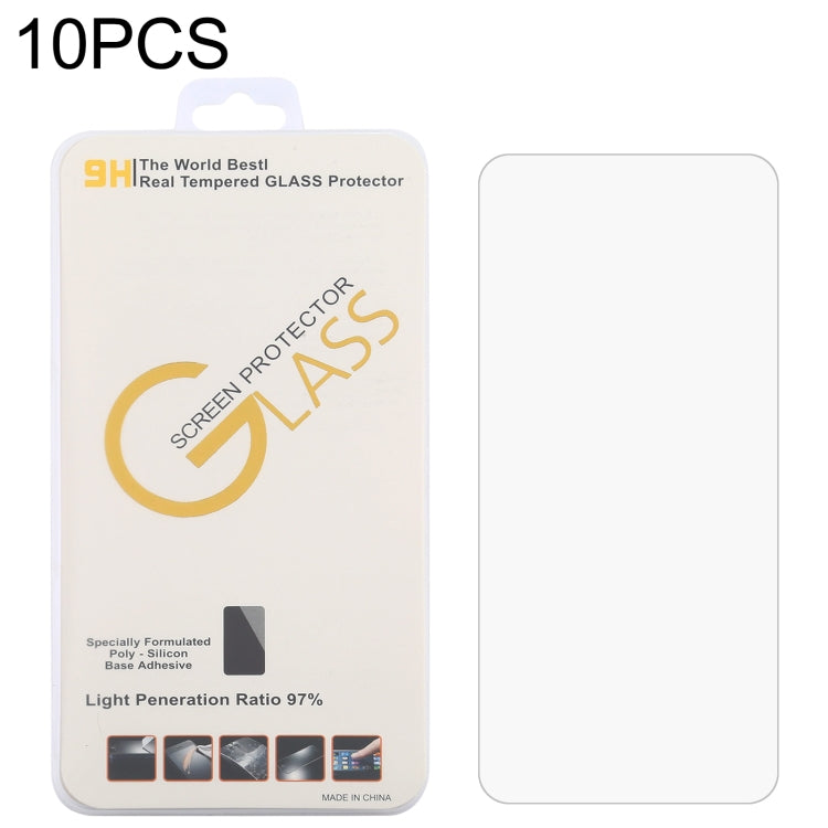 10 pellicole in vetro temperato da 0,26 mm 9H 2,5D, For AGM X5 (10 PCS), For Nokia C01 Plus (10 PCS), For Blackview BL5000 Dual (10 PCS), For Nokia XR20 (10 PCS), For CAT S42 H+ (10 PCS), For Cubot Max 3 (10 PCS), For Doogee V10 5G (10 PCS)