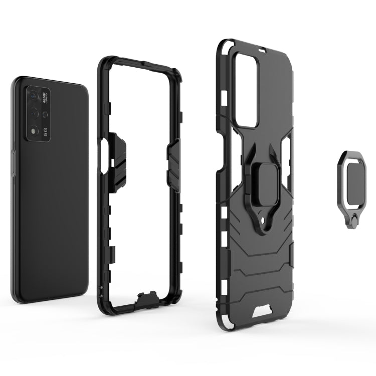 Custodia protettiva antiurto per PC + TPU con supporto per anello magnetico, For OPPO A93s 5G