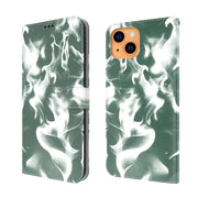 Custodia in pelle flip orizzontale modello Cloud Fog con supporto, slot per schede e portafoglio, For iPhone 13 mini, For iPhone 13, For iPhone 13 Pro, For iPhone 13 Pro Max