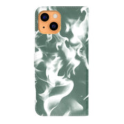 Custodia in pelle flip orizzontale modello Cloud Fog con supporto, slot per schede e portafoglio, For iPhone 13 mini, For iPhone 13, For iPhone 13 Pro, For iPhone 13 Pro Max