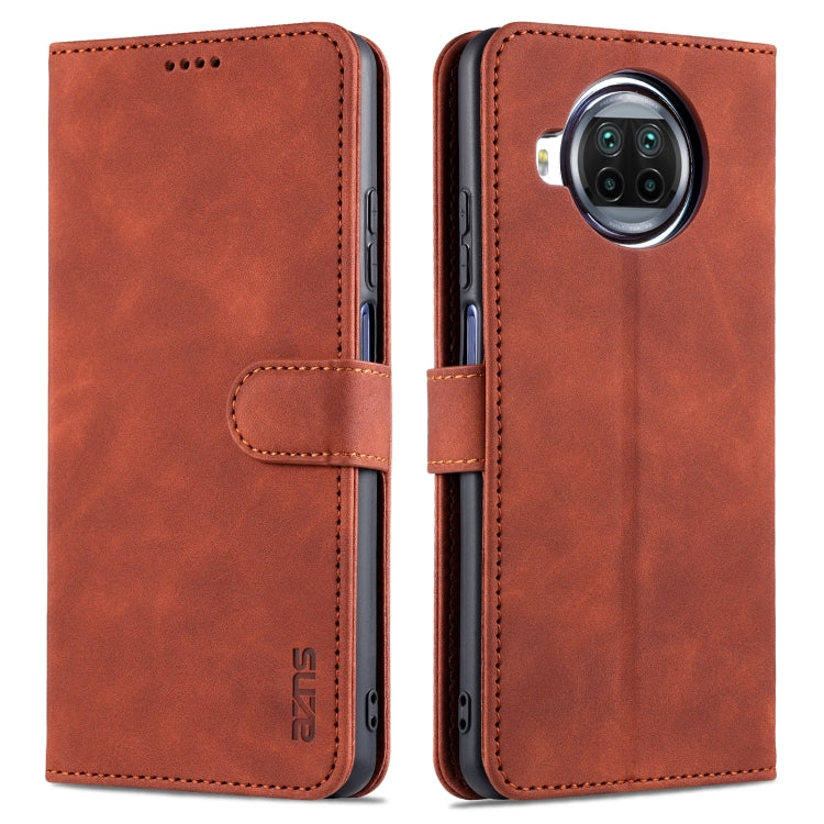 AZNS Skin Feel Calf Texture Custodia in pelle con apertura orizzontale con slot per carte, supporto e portafoglio, For Xiaomi Redmi Note 9 Pro 5G, For Xiaomi Mi 10T Lite 5G, For Xiaomi Redmi Note 10 Pro 5G, For Xiaomi Poco X3 GT