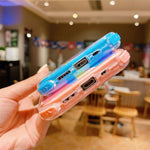 Custodia TPU arcobaleno con vetro per smartphone compatibili