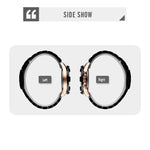 SKMEI 9192 Orologio al quarzo luminoso con cinturino in acciaio inossidabile con calendario da uomo