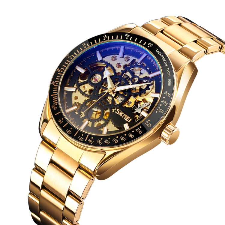 SKMEI 9194 Orologio meccanico automatico con quadrante meccanico da uomo