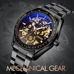 SKMEI 9194 Orologio meccanico automatico con quadrante meccanico da uomo