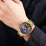 SKMEI 9194 Orologio meccanico automatico con quadrante meccanico da uomo