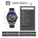SKMEI 9194 Orologio meccanico automatico con quadrante meccanico da uomo