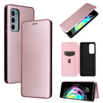 Struttura in fibra di carbonio Flip orizzontale magnetico Custodia in pelle TPU + PC + PU con slot per schede, For Motorola Edge 20, For Samsung Galaxy Z Fold3 5G, For OnePlus Nord 2 5G