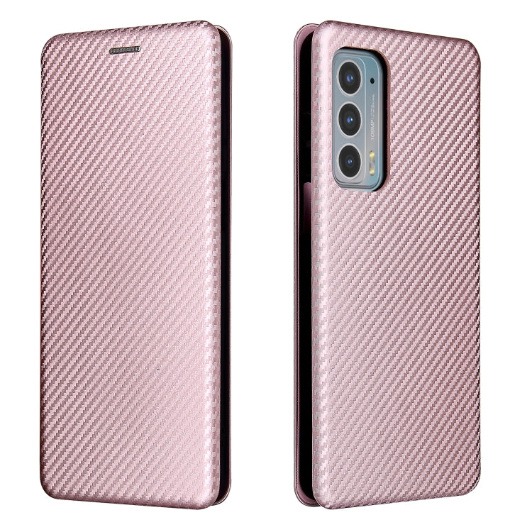 Struttura in fibra di carbonio Flip orizzontale magnetico Custodia in pelle TPU + PC + PU con slot per schede, For Motorola Edge 20, For Samsung Galaxy Z Fold3 5G, For OnePlus Nord 2 5G