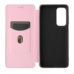 Struttura in fibra di carbonio Flip orizzontale magnetico Custodia in pelle TPU + PC + PU con slot per schede, For Motorola Edge 20, For Samsung Galaxy Z Fold3 5G, For OnePlus Nord 2 5G