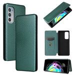 Struttura in fibra di carbonio Flip orizzontale magnetico Custodia in pelle TPU + PC + PU con slot per schede, For Motorola Edge 20, For Samsung Galaxy Z Fold3 5G, For OnePlus Nord 2 5G