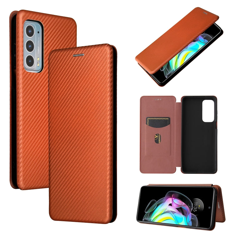 Struttura in fibra di carbonio Flip orizzontale magnetico Custodia in pelle TPU + PC + PU con slot per schede, For Motorola Edge 20, For Samsung Galaxy Z Fold3 5G, For OnePlus Nord 2 5G