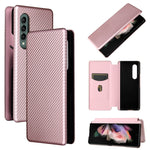 Struttura in fibra di carbonio Flip orizzontale magnetico Custodia in pelle TPU + PC + PU con slot per schede, For Motorola Edge 20, For Samsung Galaxy Z Fold3 5G, For OnePlus Nord 2 5G