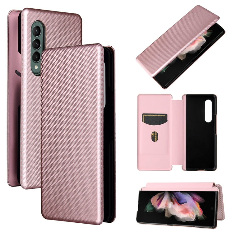 Struttura in fibra di carbonio Flip orizzontale magnetico Custodia in pelle TPU + PC + PU con slot per schede, For Motorola Edge 20, For Samsung Galaxy Z Fold3 5G, For OnePlus Nord 2 5G