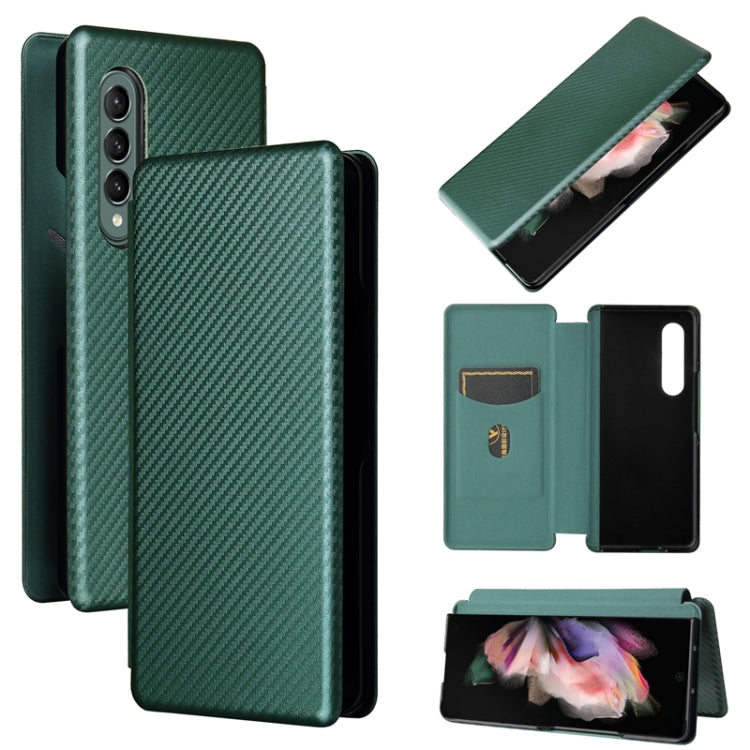 Struttura in fibra di carbonio Flip orizzontale magnetico Custodia in pelle TPU + PC + PU con slot per schede, For Motorola Edge 20, For Samsung Galaxy Z Fold3 5G, For OnePlus Nord 2 5G