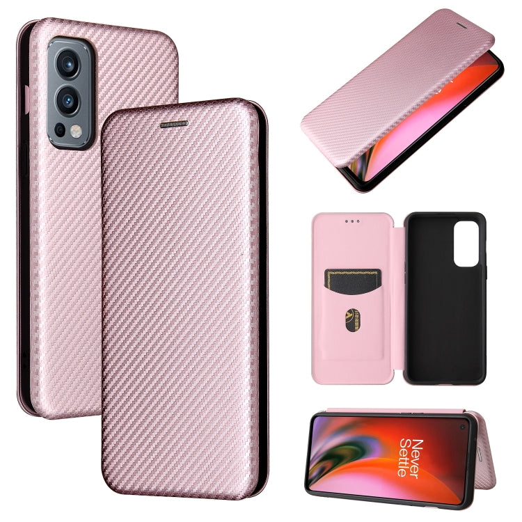 Struttura in fibra di carbonio Flip orizzontale magnetico Custodia in pelle TPU + PC + PU con slot per schede, For Motorola Edge 20, For Samsung Galaxy Z Fold3 5G, For OnePlus Nord 2 5G