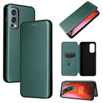 Struttura in fibra di carbonio Flip orizzontale magnetico Custodia in pelle TPU + PC + PU con slot per schede, For Motorola Edge 20, For Samsung Galaxy Z Fold3 5G, For OnePlus Nord 2 5G