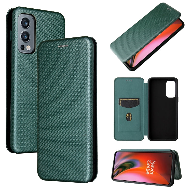 Struttura in fibra di carbonio Flip orizzontale magnetico Custodia in pelle TPU + PC + PU con slot per schede, For Motorola Edge 20, For Samsung Galaxy Z Fold3 5G, For OnePlus Nord 2 5G