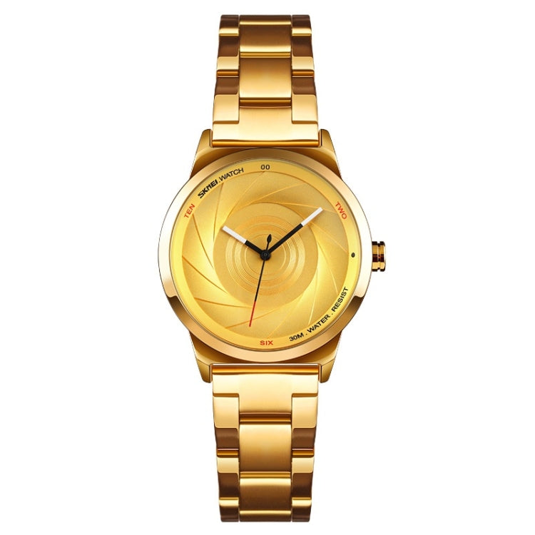 SKMEI 9210 Ladies Business Watch Semplice orologio al quarzo con quadrante 3D, For Ladies