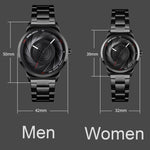 SKMEI 9210 Ladies Business Watch Semplice orologio al quarzo con quadrante 3D, For Ladies
