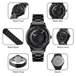 SKMEI 9210 Ladies Business Watch Semplice orologio al quarzo con quadrante 3D, For Ladies