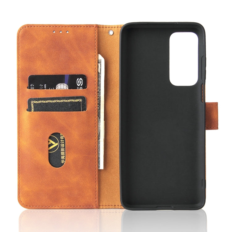 Tinta unita Skin Feel Fibbia magnetica Flip orizzontale Custodia in pelle PU con struttura in vitello con supporto e slot per schede e portafoglio, For Motorola Edge 20, For Umidigi Power 5, For ZTE Blade A71, For ZTE Blade A51