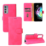 Tinta unita Skin Feel Fibbia magnetica Flip orizzontale Custodia in pelle PU con struttura in vitello con supporto e slot per schede e portafoglio, For Motorola Edge 20, For Umidigi Power 5, For ZTE Blade A71, For ZTE Blade A51