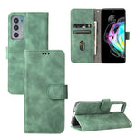 Tinta unita Skin Feel Fibbia magnetica Flip orizzontale Custodia in pelle PU con struttura in vitello con supporto e slot per schede e portafoglio, For Motorola Edge 20, For Umidigi Power 5, For ZTE Blade A71, For ZTE Blade A51