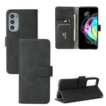 Tinta unita Skin Feel Fibbia magnetica Flip orizzontale Custodia in pelle PU con struttura in vitello con supporto e slot per schede e portafoglio, For Motorola Edge 20, For Umidigi Power 5, For ZTE Blade A71, For ZTE Blade A51