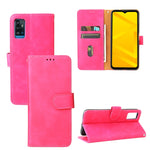 Tinta unita Skin Feel Fibbia magnetica Flip orizzontale Custodia in pelle PU con struttura in vitello con supporto e slot per schede e portafoglio, For Motorola Edge 20, For Umidigi Power 5, For ZTE Blade A71, For ZTE Blade A51
