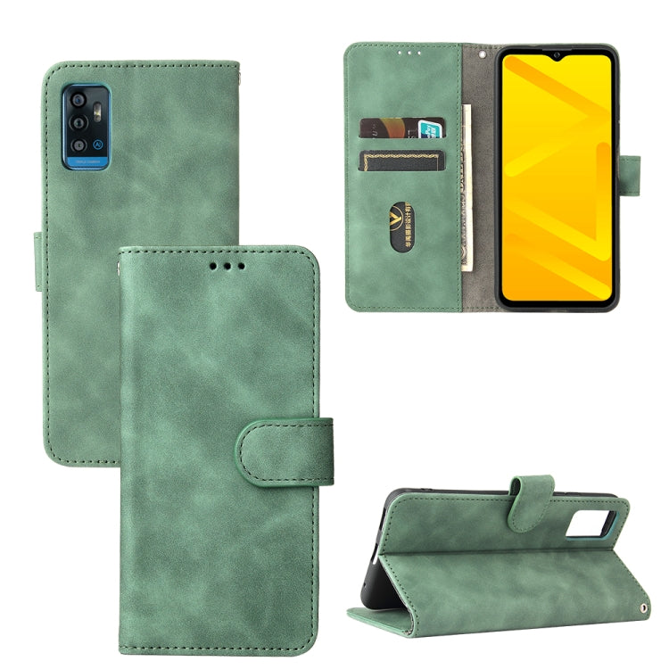 Tinta unita Skin Feel Fibbia magnetica Flip orizzontale Custodia in pelle PU con struttura in vitello con supporto e slot per schede e portafoglio, For Motorola Edge 20, For Umidigi Power 5, For ZTE Blade A71, For ZTE Blade A51