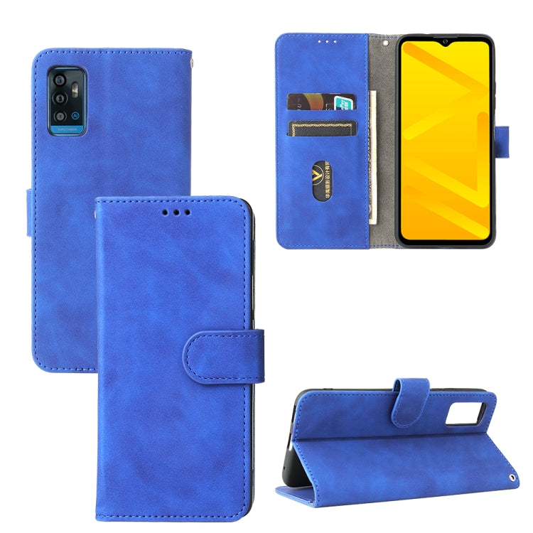 Tinta unita Skin Feel Fibbia magnetica Flip orizzontale Custodia in pelle PU con struttura in vitello con supporto e slot per schede e portafoglio, For Motorola Edge 20, For Umidigi Power 5, For ZTE Blade A71, For ZTE Blade A51