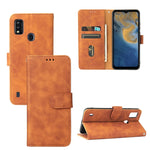 Tinta unita Skin Feel Fibbia magnetica Flip orizzontale Custodia in pelle PU con struttura in vitello con supporto e slot per schede e portafoglio, For Motorola Edge 20, For Umidigi Power 5, For ZTE Blade A71, For ZTE Blade A51