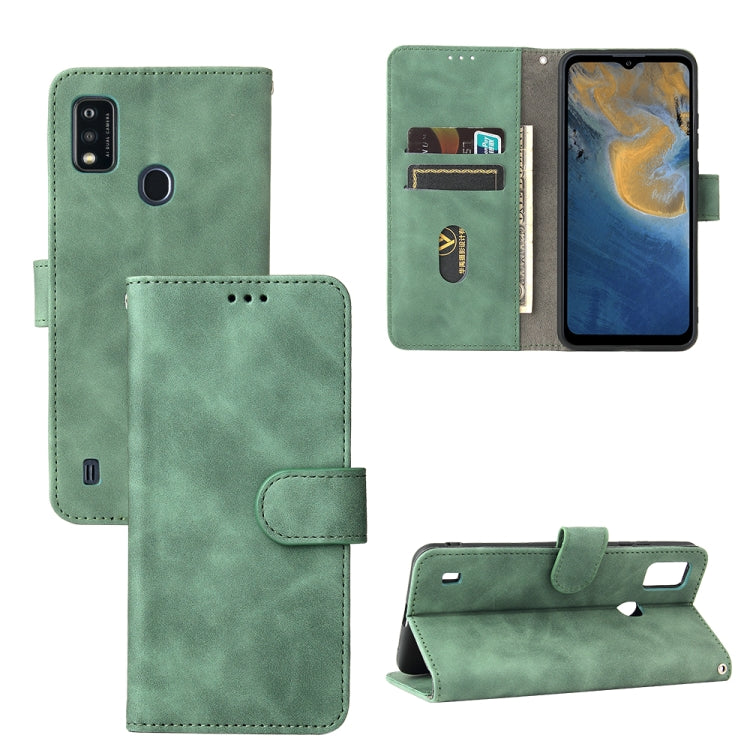 Tinta unita Skin Feel Fibbia magnetica Flip orizzontale Custodia in pelle PU con struttura in vitello con supporto e slot per schede e portafoglio, For Motorola Edge 20, For Umidigi Power 5, For ZTE Blade A71, For ZTE Blade A51