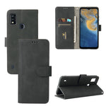 Tinta unita Skin Feel Fibbia magnetica Flip orizzontale Custodia in pelle PU con struttura in vitello con supporto e slot per schede e portafoglio, For Motorola Edge 20, For Umidigi Power 5, For ZTE Blade A71, For ZTE Blade A51