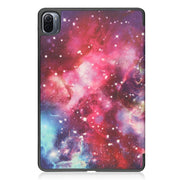 Custodia in pelle PU verniciata Custer con funzione Sleep / Wake-up e supporto a 3 pieghe, For Xiaomi Pad 5