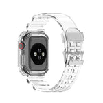 Cinturino di ricambio integrato in silicone con cinturino per Apple Watch Series, 7 41mm / 6 & SE & 5 & 4 40mm / 3 & 2 & 1 38mm, 7 45mm / 6 & SE & 5 & 4 44mm / 3 & 2 & 1 42mm