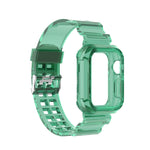 Cinturino di ricambio integrato in silicone con cinturino per Apple Watch Series, 7 41mm / 6 & SE & 5 & 4 40mm / 3 & 2 & 1 38mm, 7 45mm / 6 & SE & 5 & 4 44mm / 3 & 2 & 1 42mm