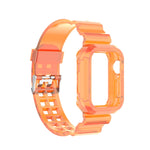 Cinturino di ricambio integrato in silicone con cinturino per Apple Watch Series, 7 41mm / 6 & SE & 5 & 4 40mm / 3 & 2 & 1 38mm, 7 45mm / 6 & SE & 5 & 4 44mm / 3 & 2 & 1 42mm