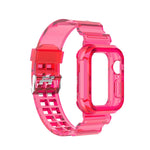 Cinturino di ricambio integrato in silicone con cinturino per Apple Watch Series, 7 41mm / 6 & SE & 5 & 4 40mm / 3 & 2 & 1 38mm, 7 45mm / 6 & SE & 5 & 4 44mm / 3 & 2 & 1 42mm