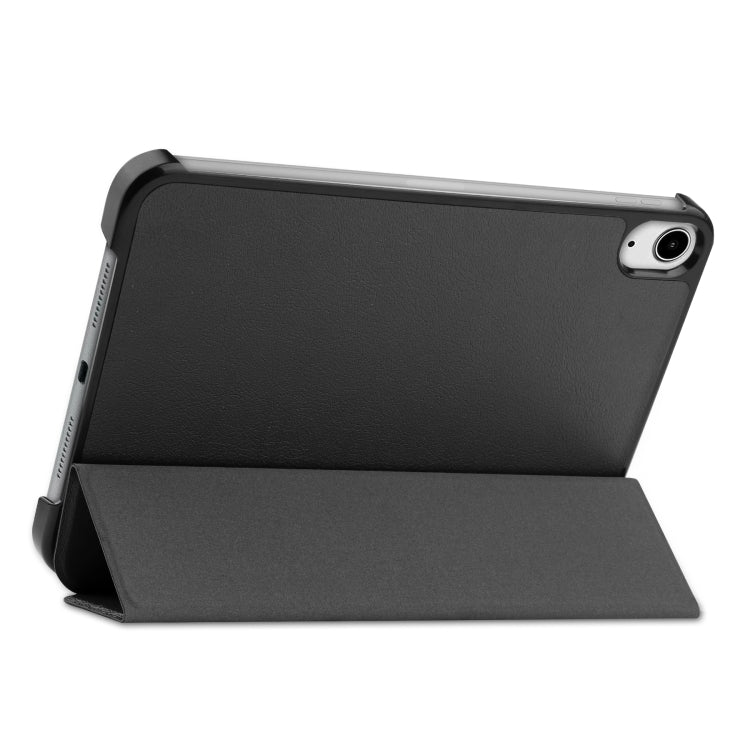 Custer Texture custodia orizzontale in pelle a libro con supporto a tre pieghe e funzione Sleep/Wake-up, For iPad mini 6 / mini 2024, For iPad mini 6