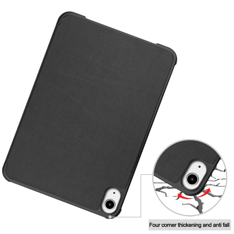 Custer Texture custodia orizzontale in pelle a libro con supporto a tre pieghe e funzione Sleep/Wake-up, For iPad mini 6 / mini 2024, For iPad mini 6