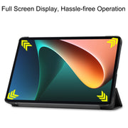 Custer Texture custodia orizzontale in pelle a libro con supporto a tre pieghe e funzione Sleep/Wake-up, For Xiaomi Pad 5
