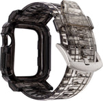 Cinturino integrato in TPU sfumato per Apple Watch Series 6 e SE e 5 e 4 44 mm / 3 e 2 e 1 42 mm, For Apple Watch Series 9 / 8 / 7 45mm / 6 / 5 / 4 / Watch SE 44mm / Watch 42mm