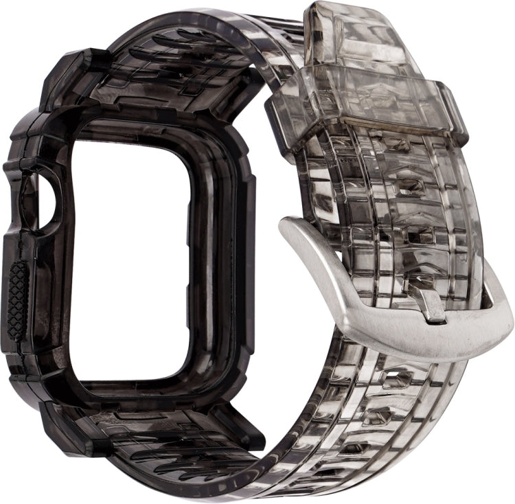 Cinturino integrato in TPU sfumato per Apple Watch Series 6 e SE e 5 e 4 44 mm / 3 e 2 e 1 42 mm, For Apple Watch Series 9 / 8 / 7 45mm / 6 / 5 / 4 / Watch SE 44mm / Watch 42mm