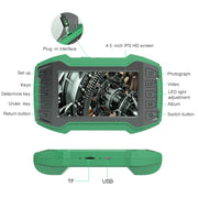 inskam452-2 Schermo IPS da 4,5 pollici a doppia lente 1080P HD Endoscopio 200W Pixel Endoscopio industriale,, Hard Cable Length: 1m, Hard Cable Length: 5m, Hard Cable Length: 10m